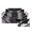 (Black Carbon Pro) Berlinger Haus 9Pc Space Saving Pots and Pans Set 4