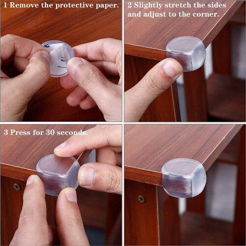 24pcs Table Corner Protectors for Kids, Self Adhesive Corner Guards 1