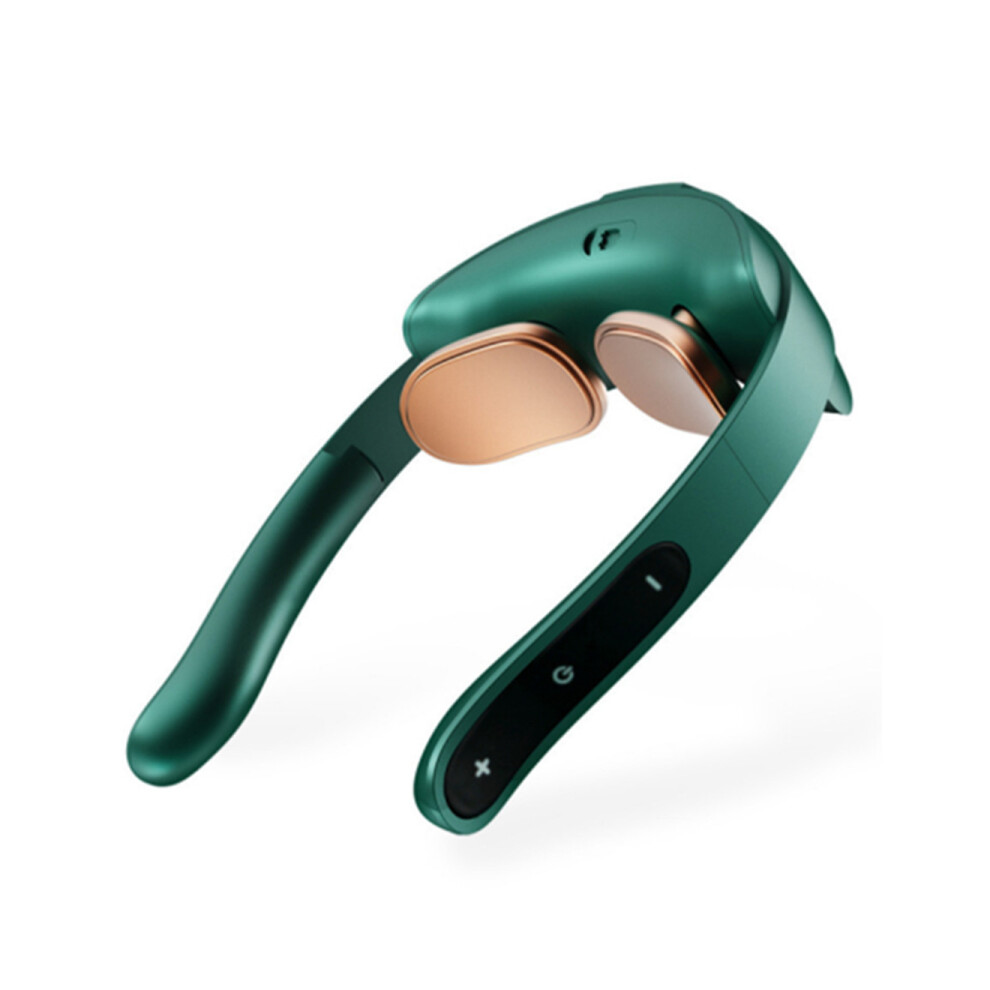 M40 2-head Portable Pulse Neck Protector EMS Micro-current Foldable Hot Compress Physiotherapy Instrument Cervical Massage Instrument