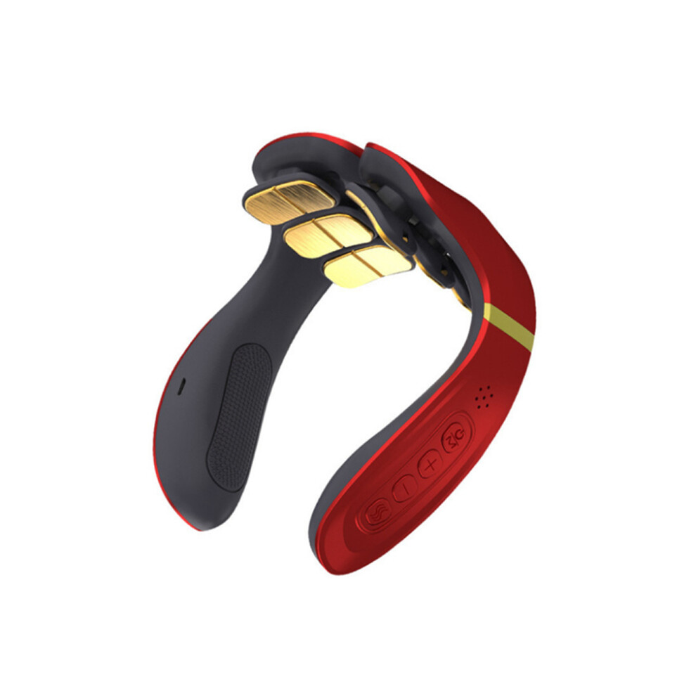 M34 12 Head Cervical Spine Massager Cervical Spine Massager Neck Protector Intelligent Heating Shoulder and Neck Massager