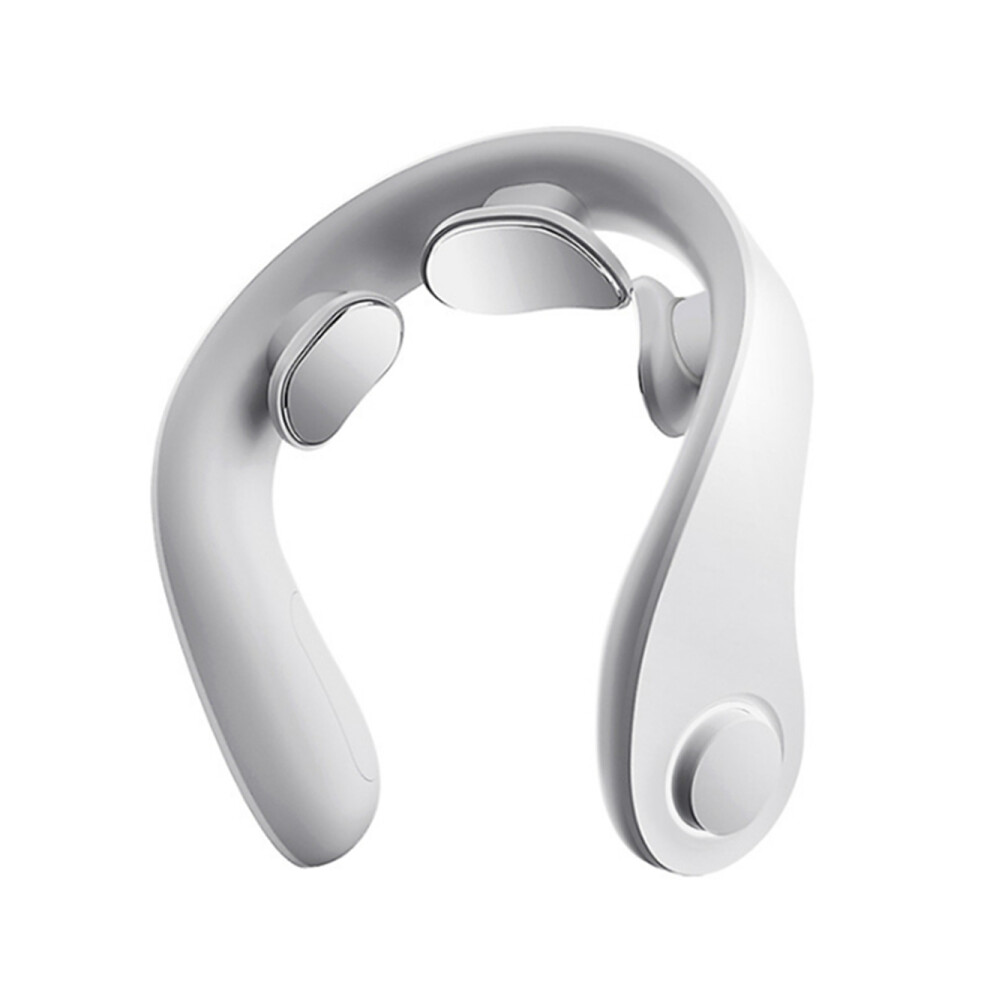 White M61 Cervical Spine Massager Pulse Smart Vibration Shoulder Multifunctional Cervical Spine Massager For Pain Relief