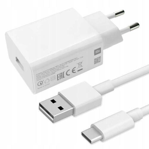 Xiaomi Xiaomi MDY-10-EF 18W USB-Ladegerät mit USB / USB-C Kabel - Weiß 1