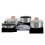 (Moonlight Collection) Berlinger Haus 9Pc Space Saving Pots and Pans Set 1