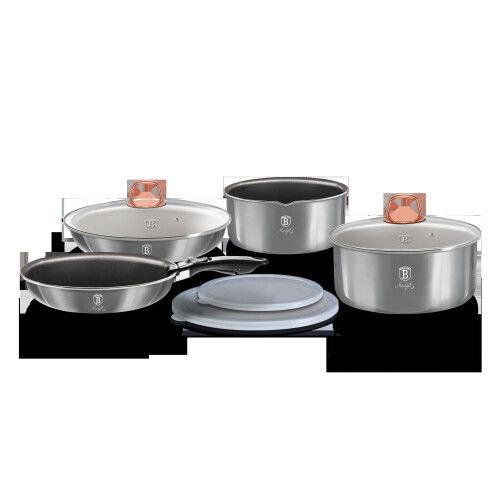 (Moonlight Collection) Berlinger Haus 9Pc Space Saving Pots and Pans Set