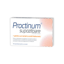 Proctinum hyaluronic acid suppositories for hemorrhoids, 10 pieces,