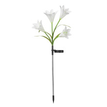 (White) LED Garden Solar Powered Stake Lights Yard Lawn Waterproof Lamp Outdoor Decors