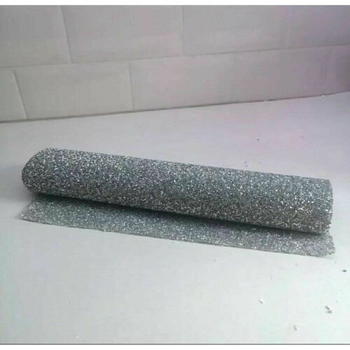 Sparkly Crushed Crystal Diamond Dining Table Runner Table 120cm SILVER
