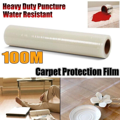 60CM*100M Carpet Protection Protector Floor Film Self Adhesive Roll 2