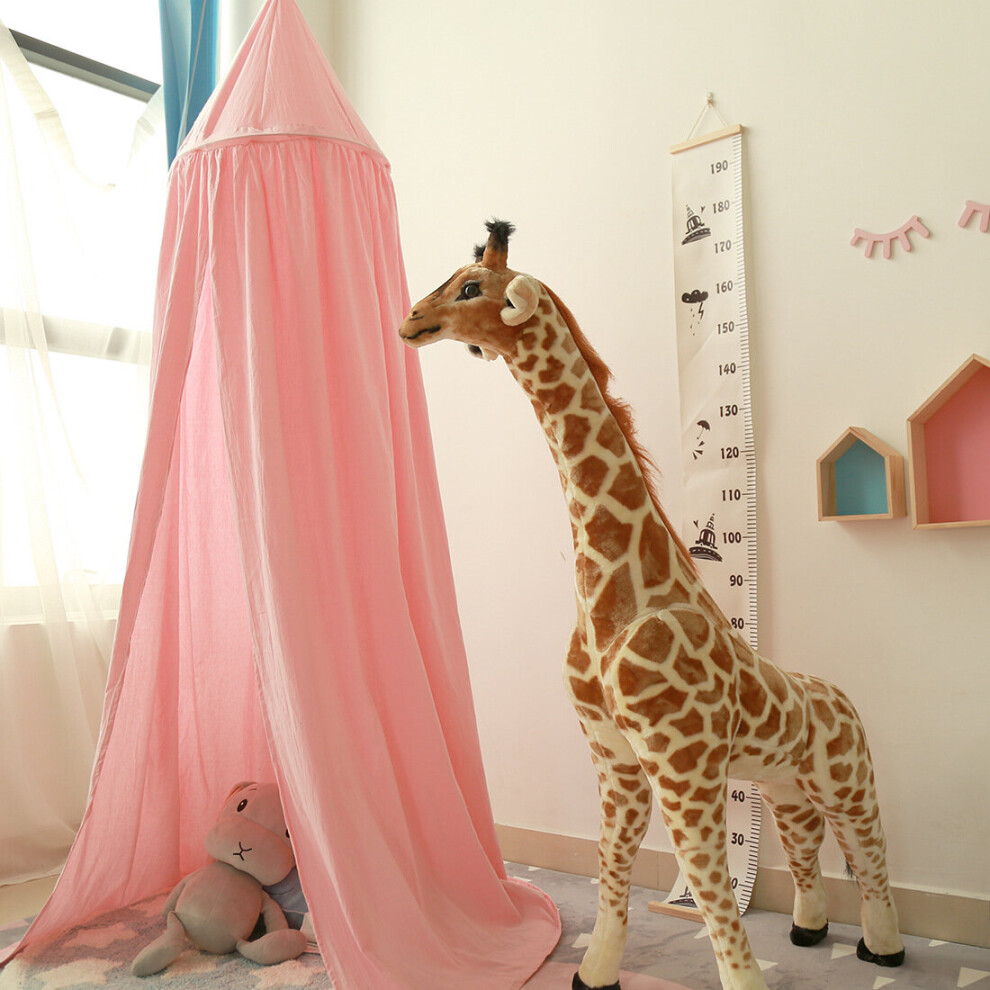 (Pink) Kid Bed Canopy Princess Dome Tent Bedding Pink Kafte