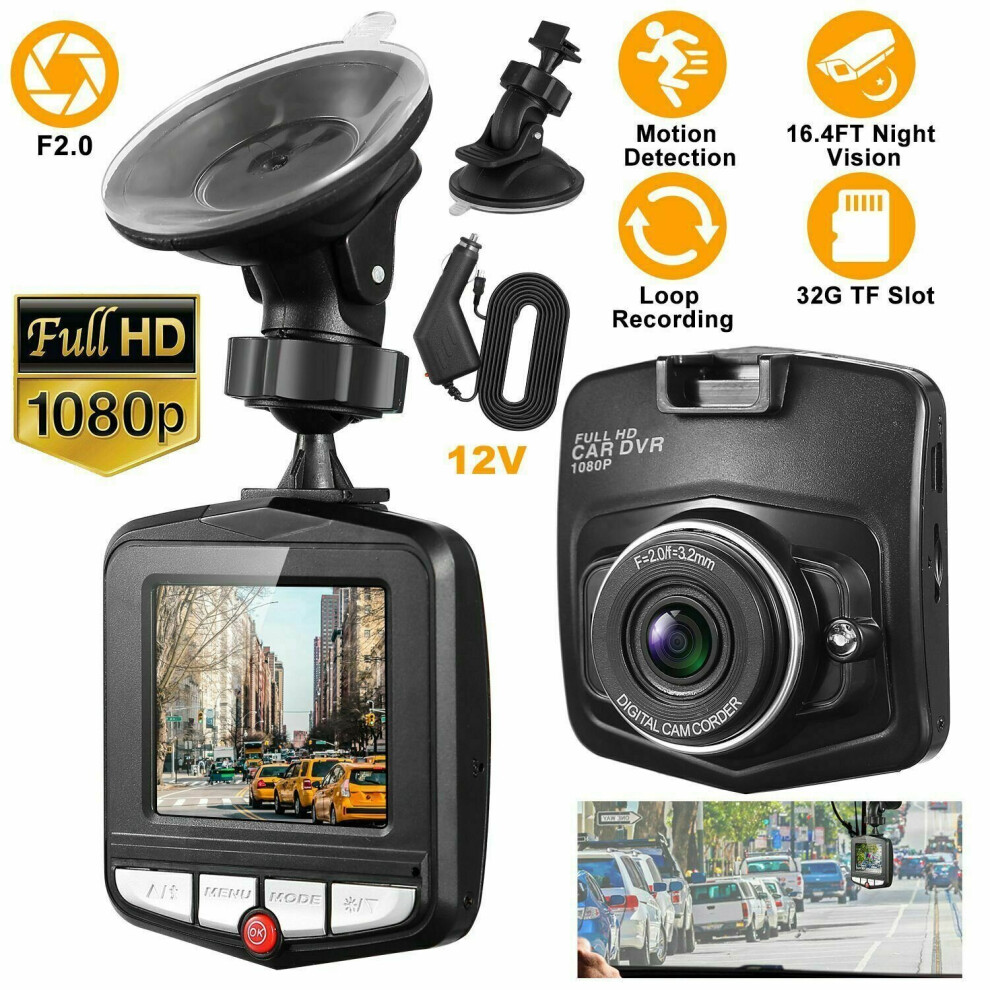 1080P Hd Mini Car Dvr Camera Video Dashcam Recorder Motion Detection Sensor 6955162386292