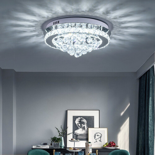 Living And Home Crystal LED Ceiling Light Chandelier Lamp 1