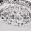 Living And Home Crystal LED Ceiling Light Chandelier Lamp 6