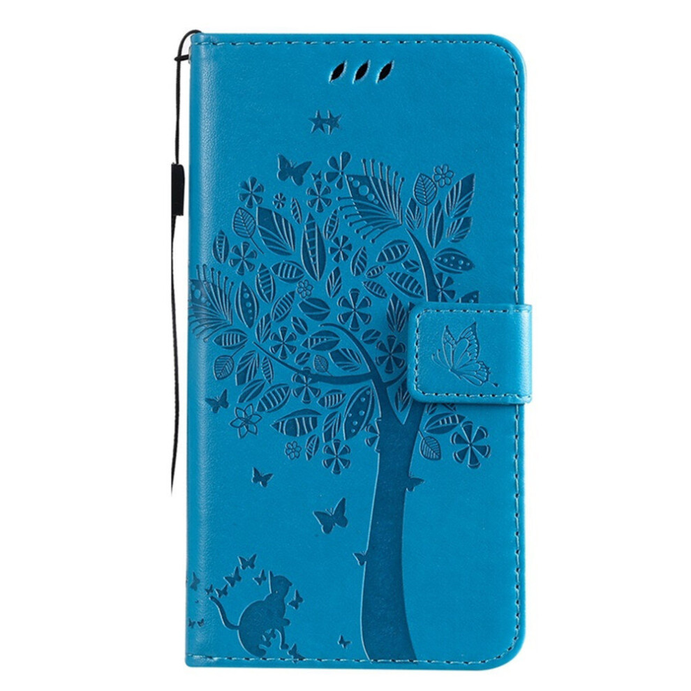 Cat Tree Pattern Flip Pu Leather Wallet Case For Samsung Galaxy A21 Phone Cover Fundas 774048661676