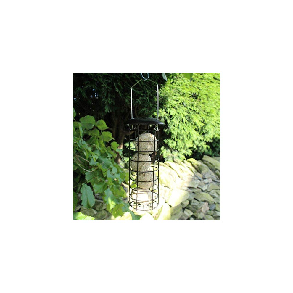 Bird Feeder Fat Ball Suet Cake Hanging Feeder, Garden Wild Birds