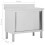 VidaXL vidaXL Work Table with Sliding Doors 100cm Working Storage Cabinet Kitchen 8