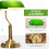 Homcom HOMCOM Banker's Table Lamp w/ Bronze Base, Green Glass Shade, Pull Rope Switch 6