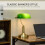 Homcom HOMCOM Banker's Table Lamp w/ Bronze Base, Green Glass Shade, Pull Rope Switch 4