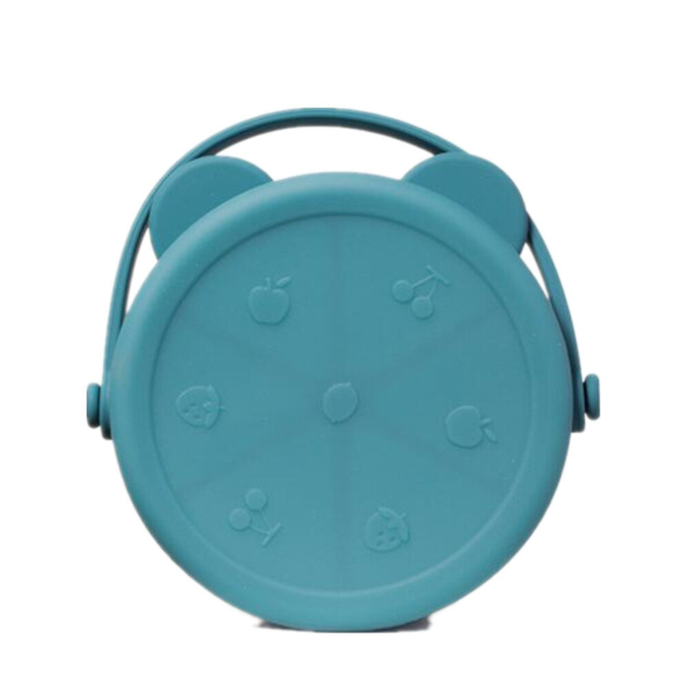 Little Bear Silicone Snack Cup Portable Outing Children's Snack Cup with Lid Baby Food Cup