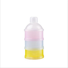 Baby simple milk powder grid three-layer milk powder box simple PP three-layer milk powder box