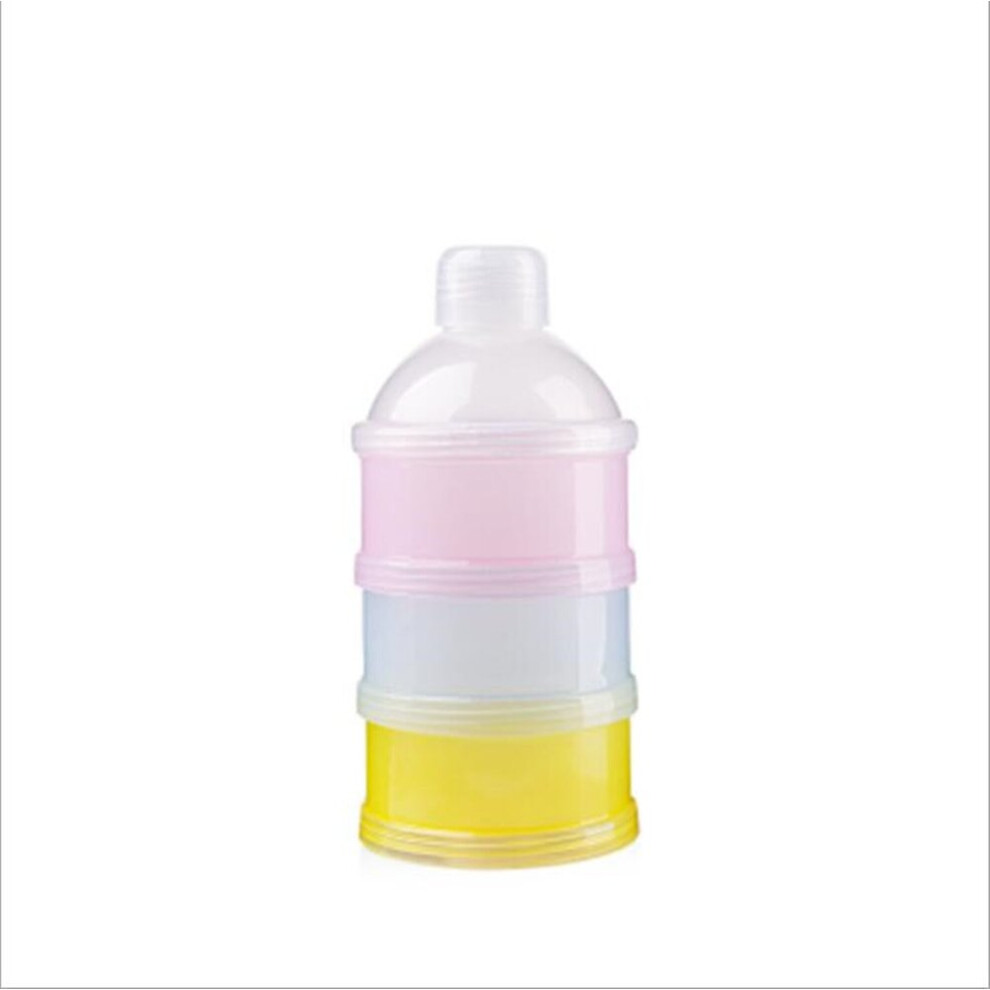 Baby simple milk powder grid three-layer milk powder box simple PP three-layer milk powder box