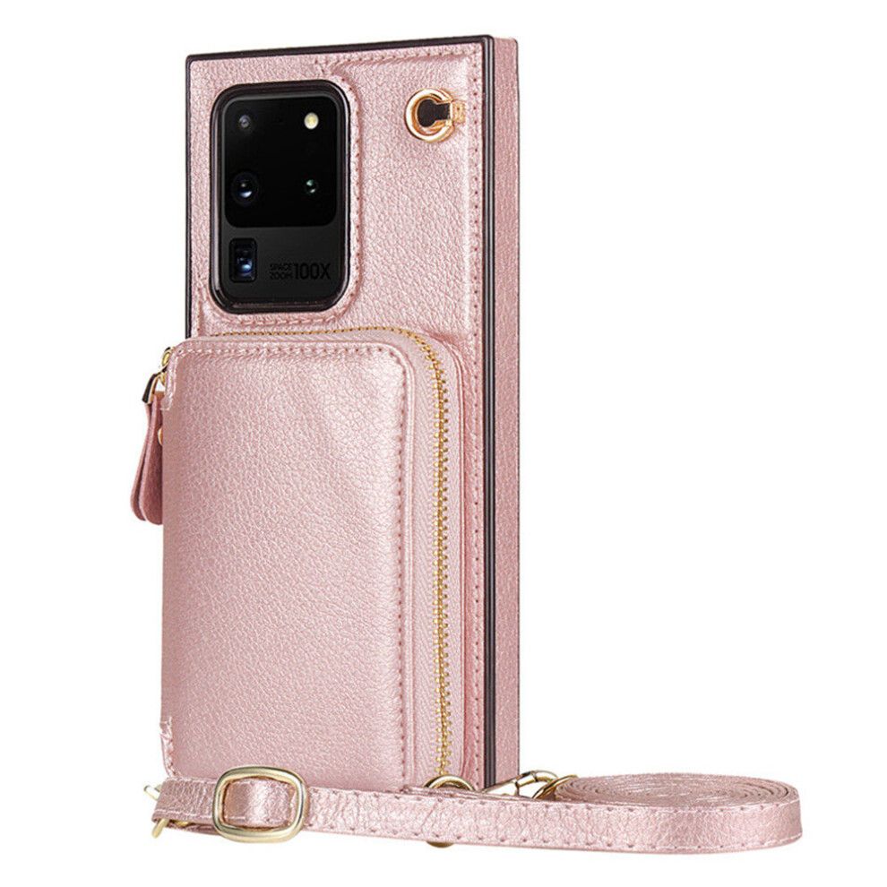 Pu Leather Wrist Strap Case For Samsung Galaxy A90 5G Zipper Wallet Phone Bag Card Cover 774048654418
