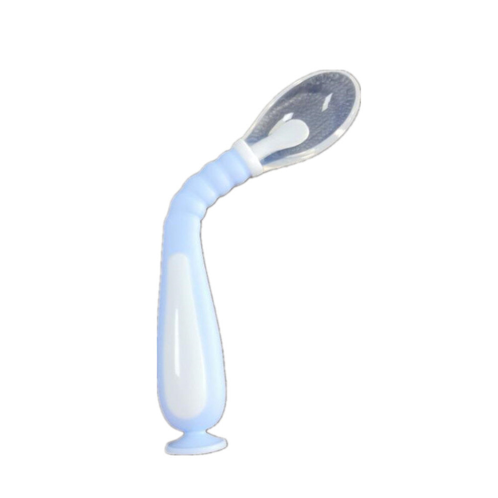 Baby Silicone Twisting Spoon Baby Silicone Spoon Supplementary Food Spoon Feeding Spoon