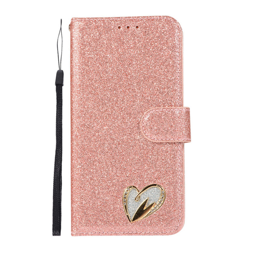 Glitter Bling Flip Case For Iphone 11 Pu Leather Book Wallet Case 774048656726