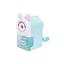 2 Pcs Cartoon pencil sharpener creative pencil sharpener save effort hand-cranked students learning stationery