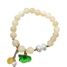 Jade Bracelet Female Natural Pearl Agate Korean Version Simple Personality Bracelet