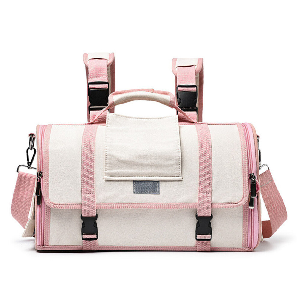 New Pet Out Portable Portable Multi-functional Canvas Shoulder Pet Backpack
