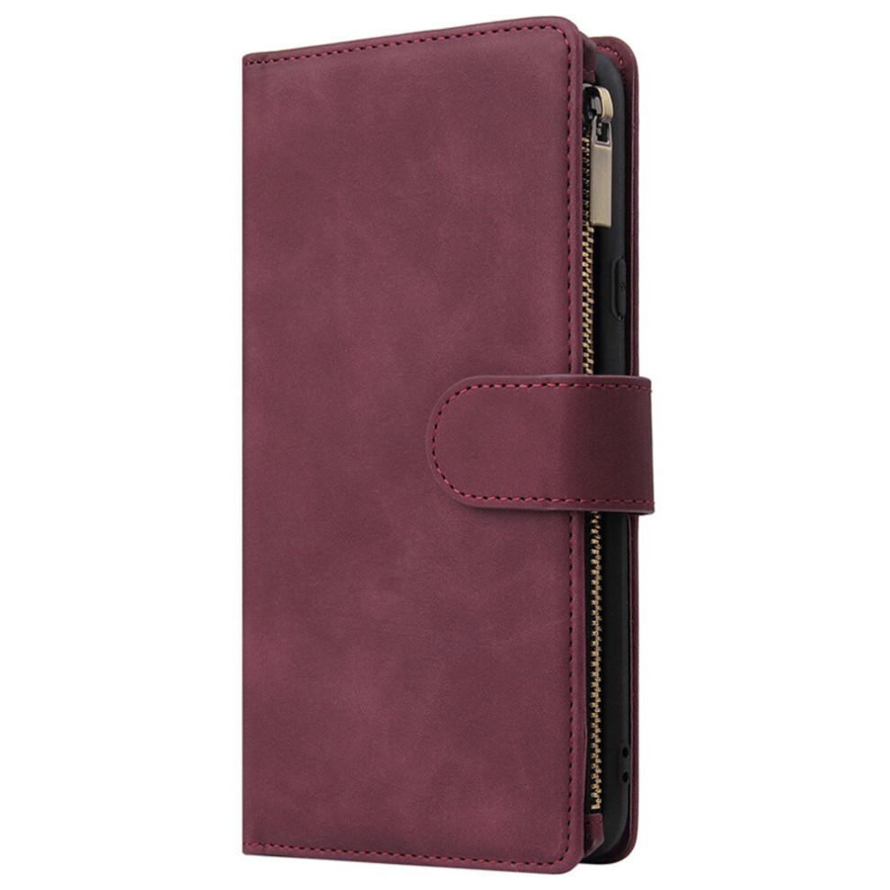 Flip Wallet Case For Huawei Honor 20 Hand Strap Luxury Zipper Pu Leather Case Cover 774048659857