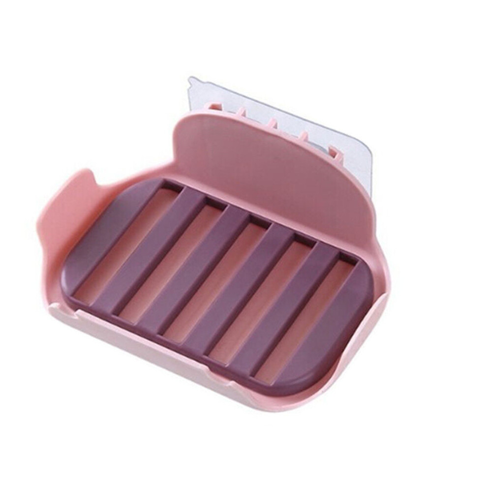 10pc Bathroom Shower Soap Box Dish Matching Double-layer Non-marking Soap Box Strong Seamless Paste Drain Soap Box Holder-image-OPC-P8GF7JP-NEW