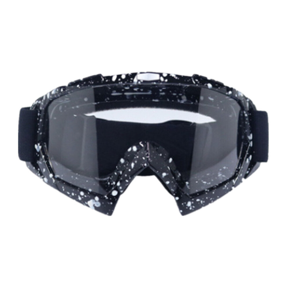 Retro Harley Goggles Motocross Goggles Windproof Sand Riding Glasses Black/White 774048647021
