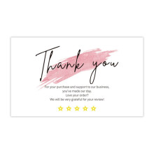 30pcs/pack Thank you coated paper card gift wrapping English decorative label