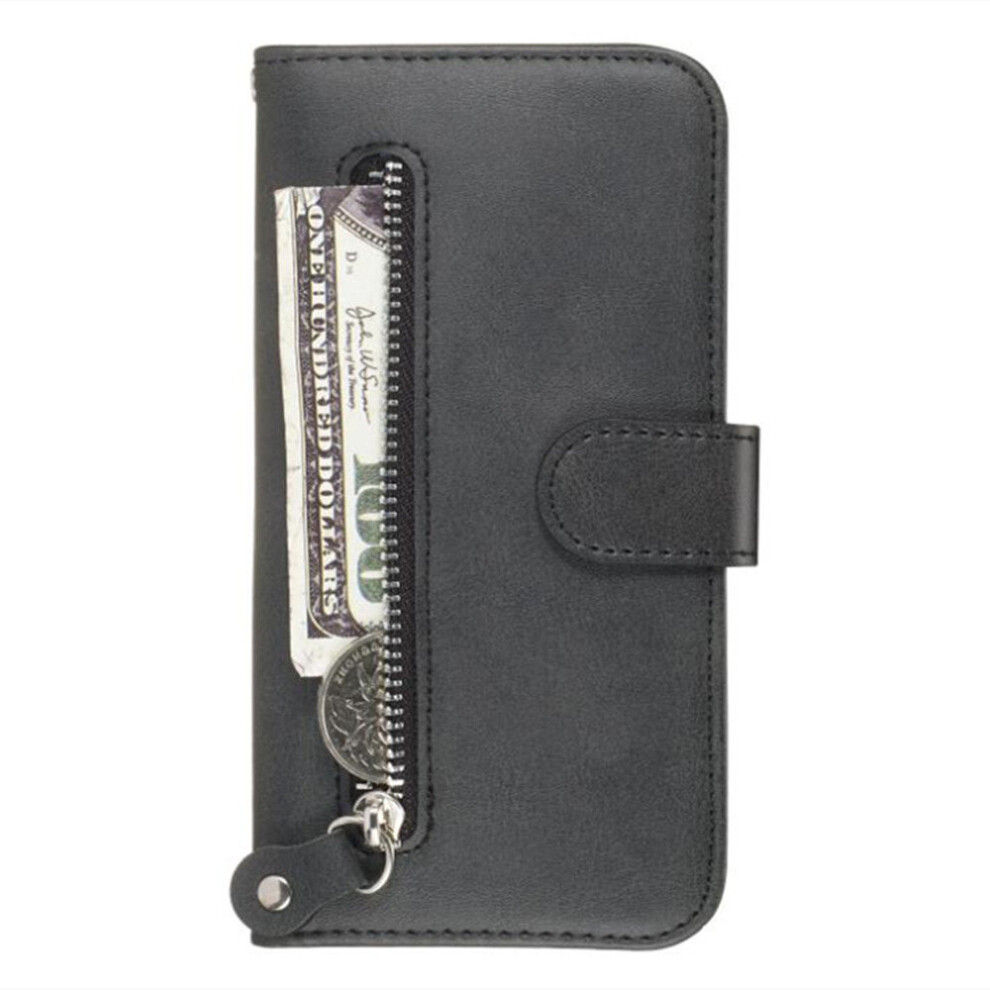 Luxury Zipper Case For Huawei P30 Hand Strap Flip Wallet Pu Leather Cover Capa 774048659642