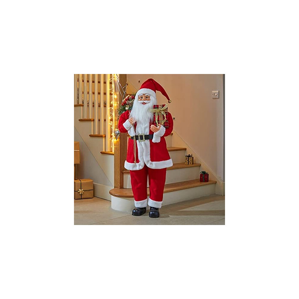 Deluxe Santa Clause 110cm figure Christmas Decoration ornament