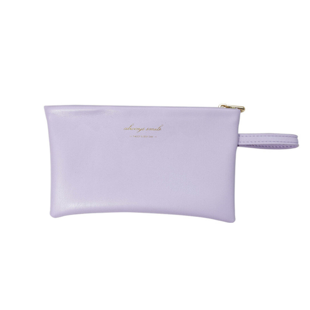 Women Cosmetic Bag PU Leather Waterproof Zipper Travel Washing Makeup Organizer Make Up Bag