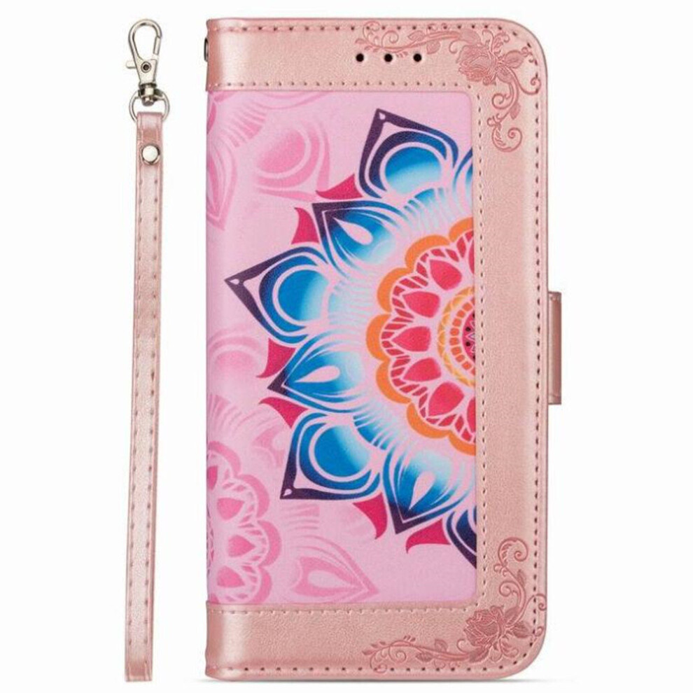 Wallet Flip Case For Xiaomi Redmi Note 10 Emboss Mandala Pu Leather Card Stand Cover Capa 774048659840