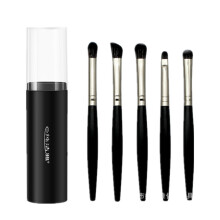 2Set 5Pcs/Set Eyeshadow Brushes Set Soft Hair Eye Makeup Brushes Portable Storage Beauty Tools