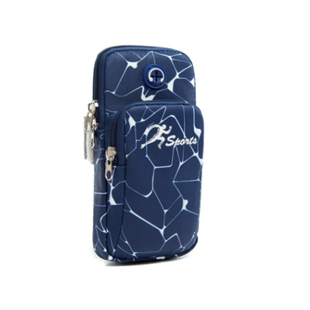 2 Pcs Outdoor Sports Arm Bag Fashion Waterproof Mobile Phone Bag Running Mobile Phone Bag Mountaineering Bag Gym Bag Blue 774048645294