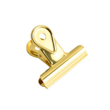 4 Pcs Creative stationery clip metal plating stainless steel long tail clip storage office