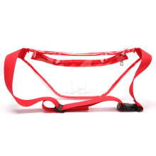 2Pcs Hot Women Men Transparent Fanny Pack PVC Clear Pouch Belt Waist Bum Bag Waist Phone Pocket