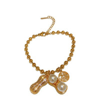 Pearl Peanut Blessing Word Bracelet Bestie Hand Ornaments