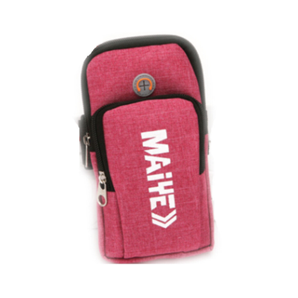 2 Pcs 7 Inch Arm Mobile Phone Bag Sports Running Mobile Phone Arm Bag Mobile Phone Arm Band Fitness Arm Bag Wrist Bag Red 774048645331