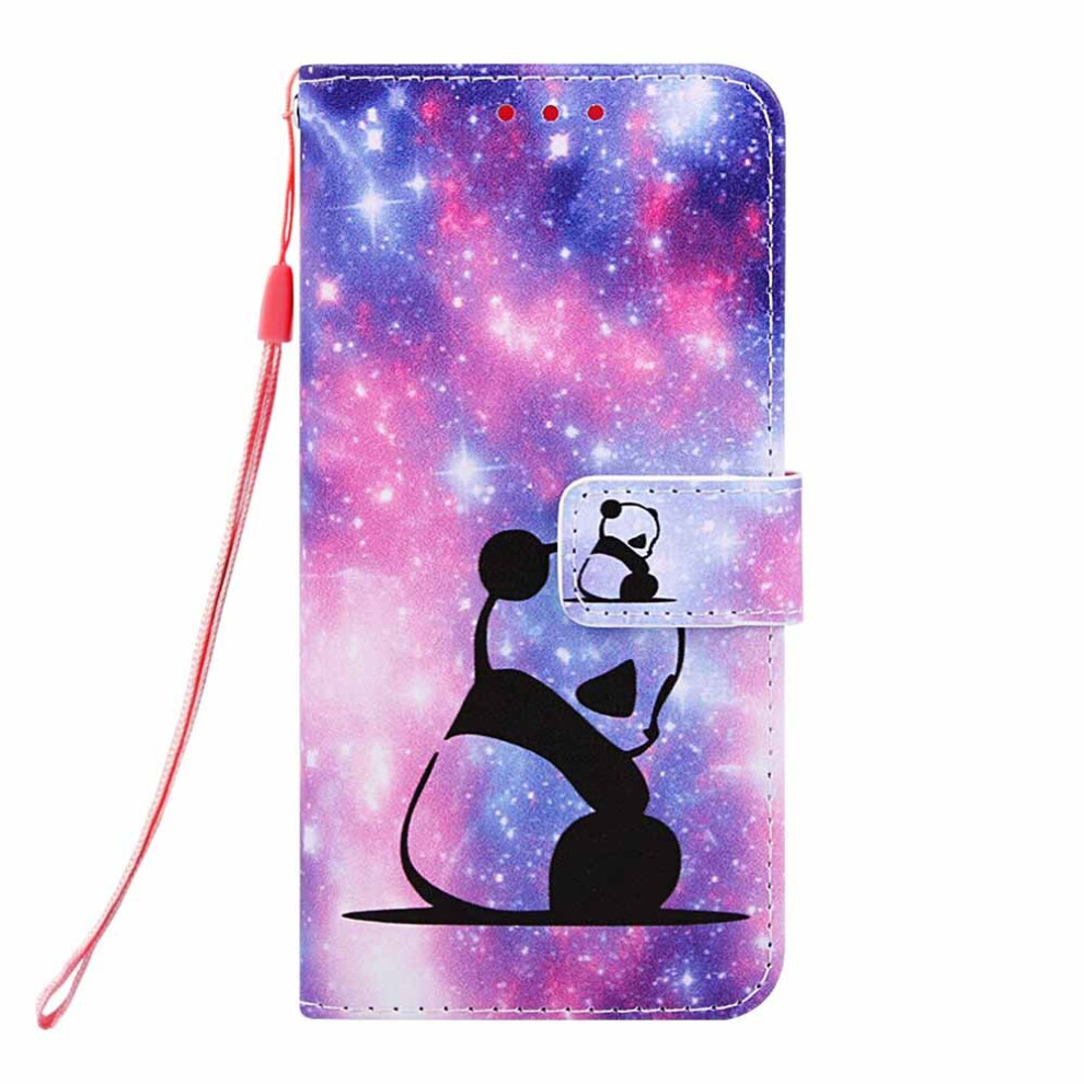 Cute Panda Pattern Wallet Flip Cases For Iphone Xs Max Card Slot Back Cover Fundas Bags 774048657914