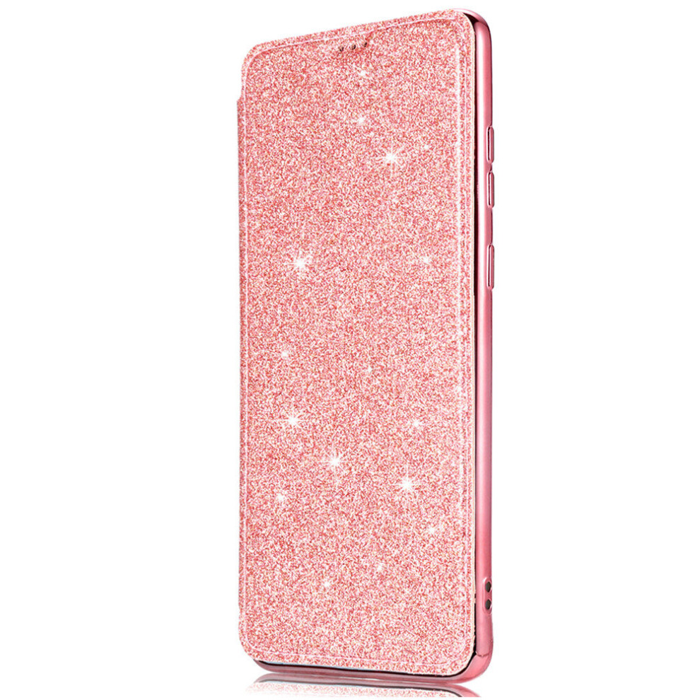 Pu Leather Flip Phone Case For Samsung S10 Finger Ring Glitter Wallet Mobile Cover 774048672924