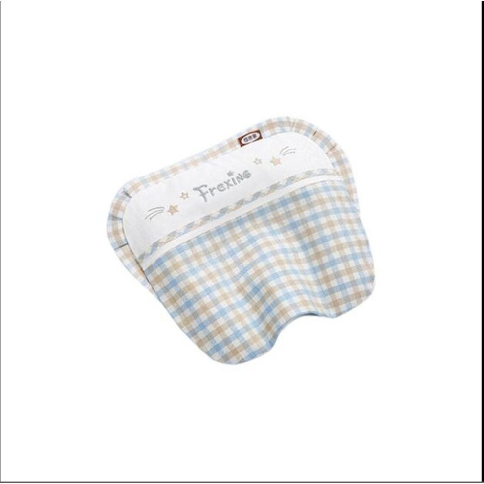 Baby pillow, ramie and bamboo fiber anti-eccentric head pillow, stereotyped pillow, buckwheat shell and cassia pillow
