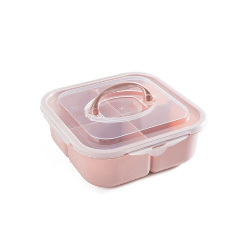 Kitchen Plates Simple Sealed Separating Capped Dried Fruit Box For Multi-Functional Plastic Fruit Disk At Home