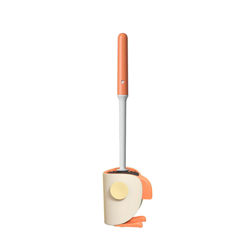 Punch-free Toilet Brush Holder No Dead Angle WC Accessories Cleaning Tool WC Silicone Toilet Brush Bathroom Accessories