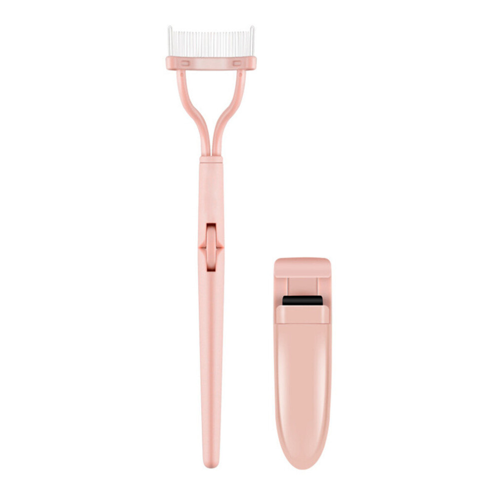 Pink 2Set Beauty Tools Eyelash Curler Set Curling And Long Lasting Shaping Partial Eyelash Curler + Eyelash Comb Combination